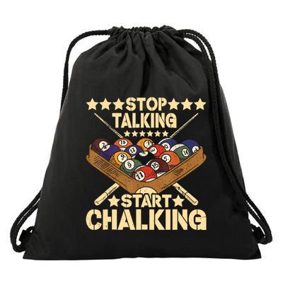 Retro Vintage Pool Billiard Team 8 Ball Pool Billiard Player Gift Drawstring Bag