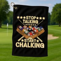Retro Vintage Pool Billiard Team 8 Ball Pool Billiard Player Gift Golf Towel