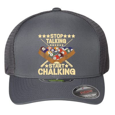 Retro Vintage Pool Billiard Team 8 Ball Pool Billiard Player Gift Flexfit Unipanel Trucker Cap