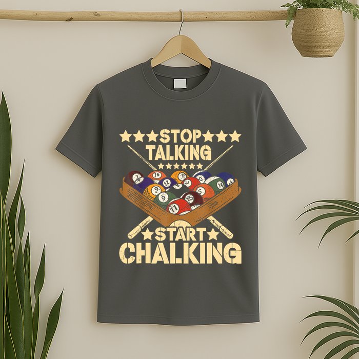 Retro Vintage Pool Billiard Team 8 Ball Pool Billiard Player Gift T-Shirt