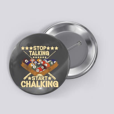 Retro Vintage Pool Billiard Team 8 Ball Pool Billiard Player Gift Button