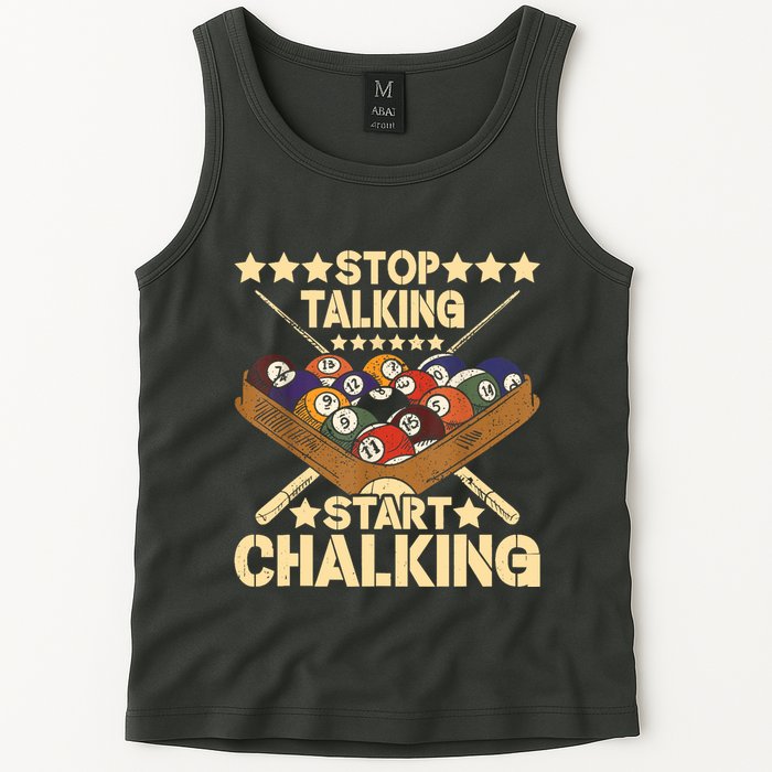 Retro Vintage Pool Billiard Team 8 Ball Pool Billiard Player Gift Tank Top