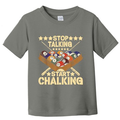 Retro Vintage Pool Billiard Team 8 Ball Pool Billiard Player Gift Toddler T-Shirt