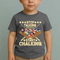 Retro Vintage Pool Billiard Team 8 Ball Pool Billiard Player Gift Toddler T-Shirt