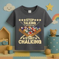 Retro Vintage Pool Billiard Team 8 Ball Pool Billiard Player Gift Toddler T-Shirt