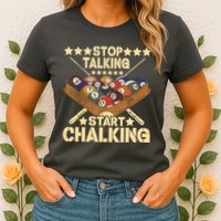 Retro Vintage Pool Billiard Team 8 Ball Pool Billiard Player Gift Womens T-Shirt