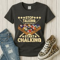 Retro Vintage Pool Billiard Team 8 Ball Pool Billiard Player Gift Womens T-Shirt