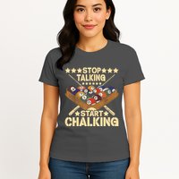 Retro Vintage Pool Billiard Team 8 Ball Pool Billiard Player Gift Womens T-Shirt