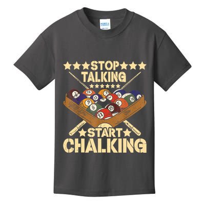 Retro Vintage Pool Billiard Team 8 Ball Pool Billiard Player Gift Kids T-Shirt