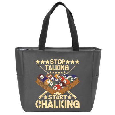 Retro Vintage Pool Billiard Team 8 Ball Pool Billiard Player Gift Zip Tote Bag