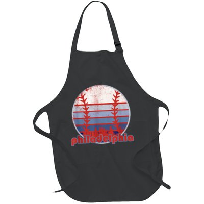 Retro Vintage Philly Baseball Skyline Cool Philadelphia Apron