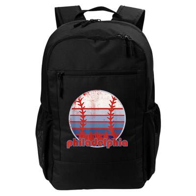 Retro Vintage Philly Baseball Skyline Cool Philadelphia Backpack