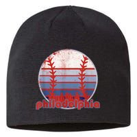 Retro Vintage Philly Baseball Skyline Cool Philadelphia Sustainable Beanie