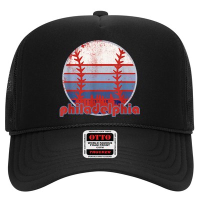 Retro Vintage Philly Baseball Skyline Cool Philadelphia Hat