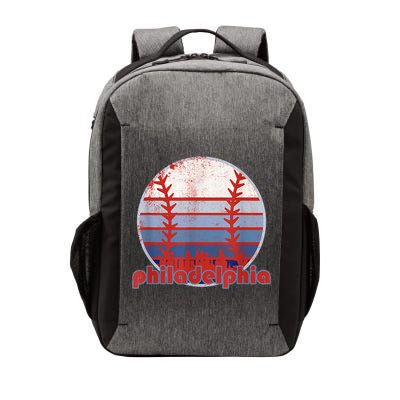 Retro Vintage Philly Baseball Skyline Cool Philadelphia Vector Backpack