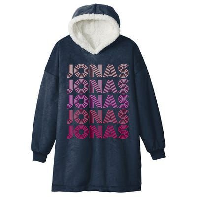 Retro Vintage Pink Jonas  Hooded Wearable Blanket