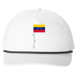 Retro Venezuela Patriotic Pole Signature Flag Cool Gift Snapback Five-Panel Rope Hat