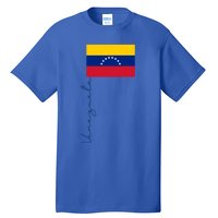 Retro Venezuela Patriotic Pole Signature Flag Cool Gift Tall T-Shirt