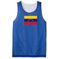 Retro Venezuela Patriotic Pole Signature Flag Cool Gift Mesh Reversible Basketball Jersey Tank