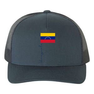 Retro Venezuela Patriotic Pole Signature Flag Cool Gift Yupoong Adult 5-Panel Trucker Hat