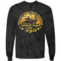 Retro Vintage Prestige Worldwide Boats And Hoes Tie-Dye Long Sleeve Shirt