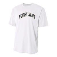 Retro Vintage Pennsylvania State Souvenir Gift Pennsylvania Youth Performance Sprint T-Shirt