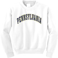 Retro Vintage Pennsylvania State Souvenir Gift Pennsylvania Kids Sweatshirt