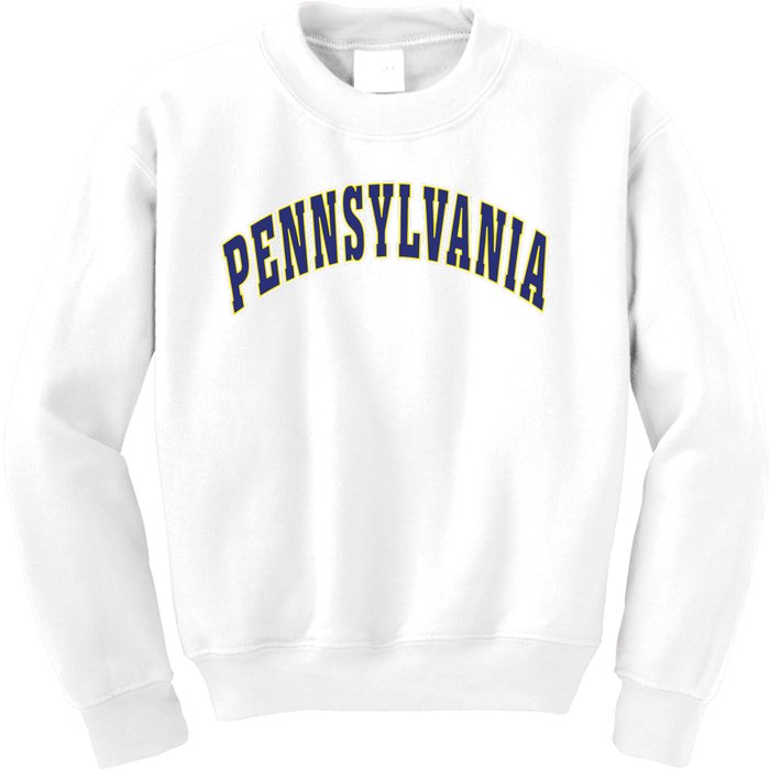 Retro Vintage Pennsylvania State Souvenir Gift Pennsylvania Kids Sweatshirt