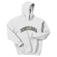 Retro Vintage Pennsylvania State Souvenir Gift Pennsylvania Kids Hoodie