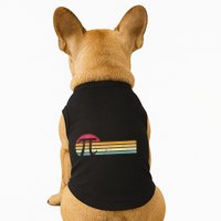 Retro Vintage Pi Day 3.14 Funny Math Nerd Doggie Tank
