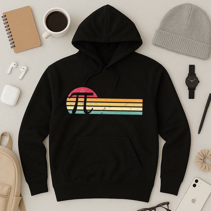 Retro Vintage Pi Day 3.14 Funny Math Nerd Hoodie