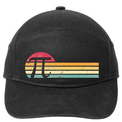 Retro Vintage Pi Day 3.14 Funny Math Nerd 7-Panel Snapback Hat