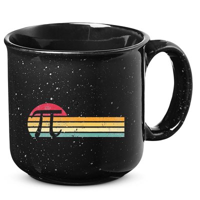 Retro Vintage Pi Day 3.14 Funny Math Nerd 15oz Campfire Ceramic Mug