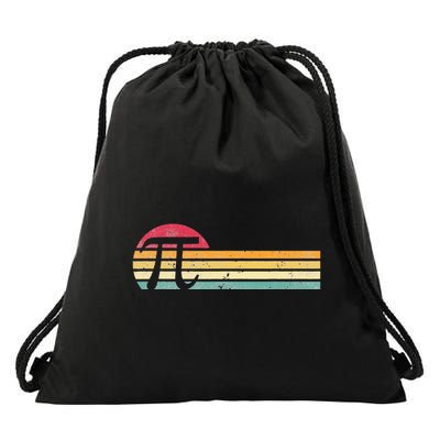 Retro Vintage Pi Day 3.14 Funny Math Nerd Drawstring Bag