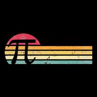 Retro Vintage Pi Day 3.14 Funny Math Nerd Flatbill Hat