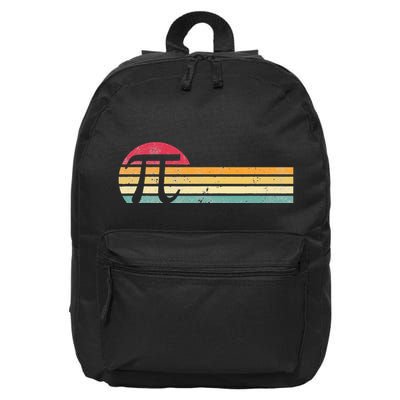 Retro Vintage Pi Day 3.14 Funny Math Nerd 16 in Basic Backpack