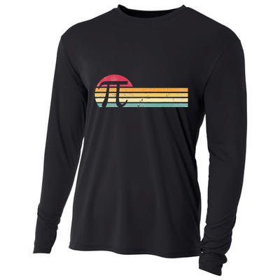 Retro Vintage Pi Day 3.14 Funny Math Nerd Cooling Performance Long Sleeve Crew