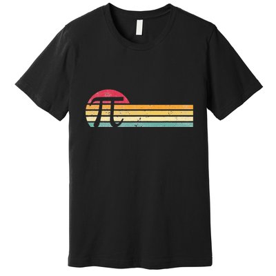 Retro Vintage Pi Day 3.14 Funny Math Nerd Premium T-Shirt