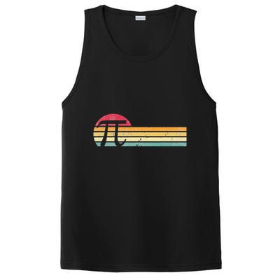 Retro Vintage Pi Day 3.14 Funny Math Nerd PosiCharge Competitor Tank