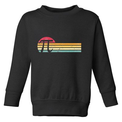 Retro Vintage Pi Day 3.14 Funny Math Nerd Toddler Sweatshirt