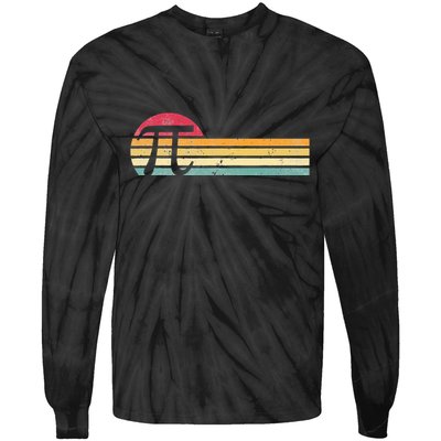 Retro Vintage Pi Day 3.14 Funny Math Nerd Tie-Dye Long Sleeve Shirt