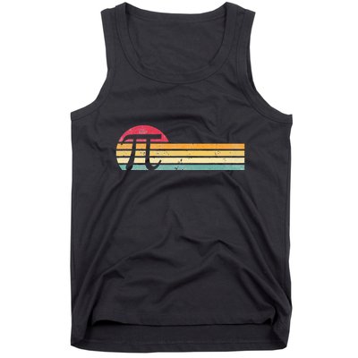 Retro Vintage Pi Day 3.14 Funny Math Nerd Tank Top