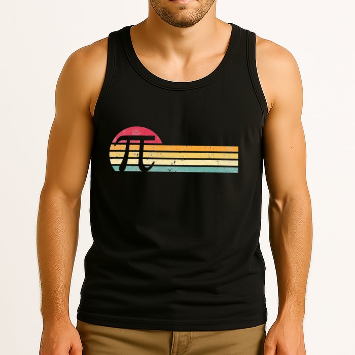 Retro Vintage Pi Day 3.14 Funny Math Nerd Tank Top