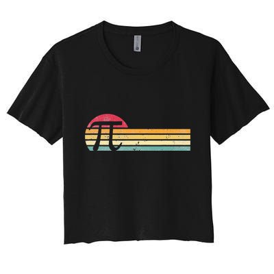 Retro Vintage Pi Day 3.14 Funny Math Nerd Crop Top
