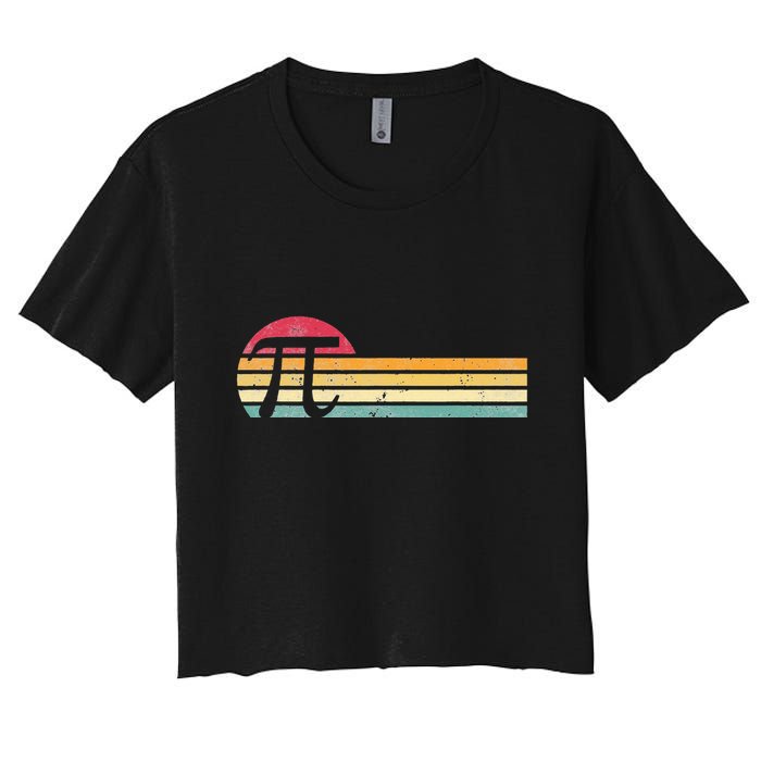 Retro Vintage Pi Day 3.14 Funny Math Nerd Crop Top