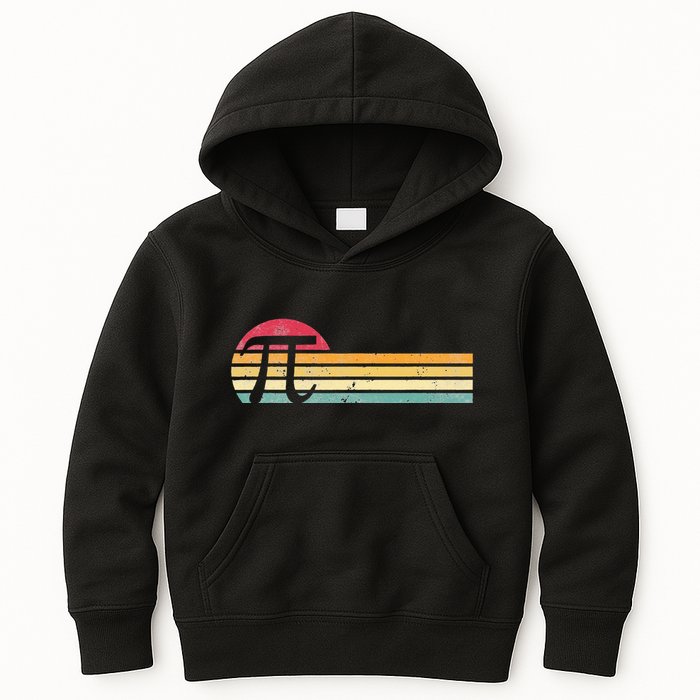 Retro Vintage Pi Day 3.14 Funny Math Nerd Kids Hoodie