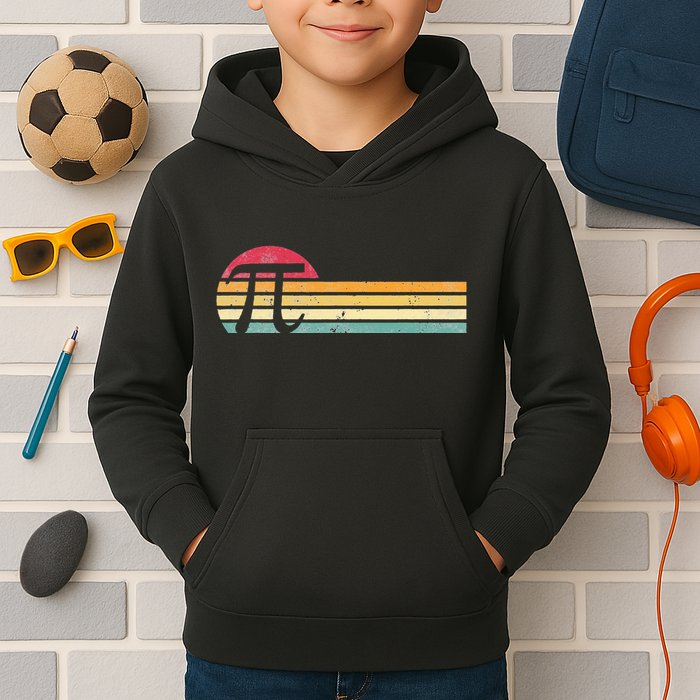 Retro Vintage Pi Day 3.14 Funny Math Nerd Kids Hoodie