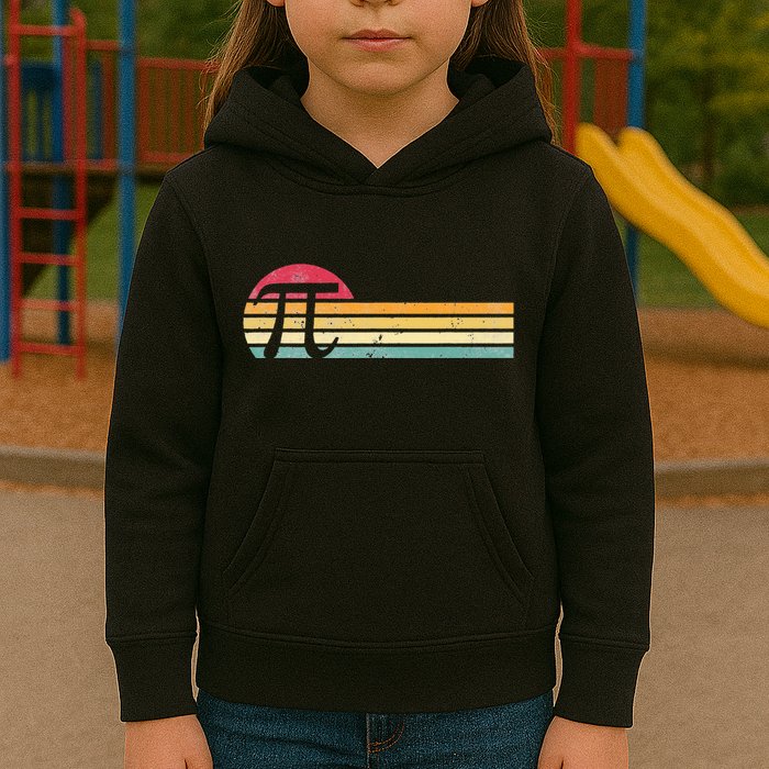 Retro Vintage Pi Day 3.14 Funny Math Nerd Kids Hoodie