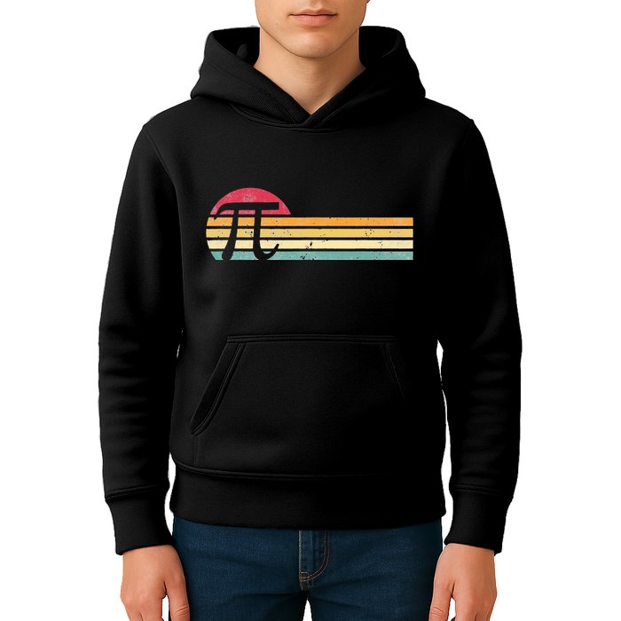 Retro Vintage Pi Day 3.14 Funny Math Nerd Kids Hoodie