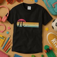 Retro Vintage Pi Day 3.14 Funny Math Nerd Kids T-Shirt